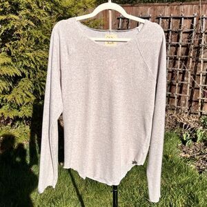 EVEREVE Chaser Seamed Thermal Raglan Top XL Sugarcookie NEW